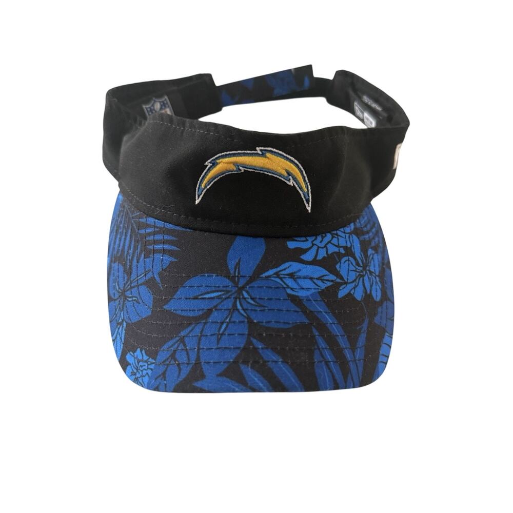 San Diego LA Charger’s Golf Beach Visor Hawaiian Floral Blue & Gold NFL Football